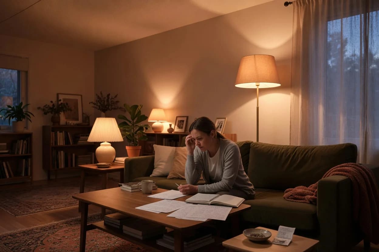 How to Layer Lighting in a Rental Living Room Without Ceiling Fixtures