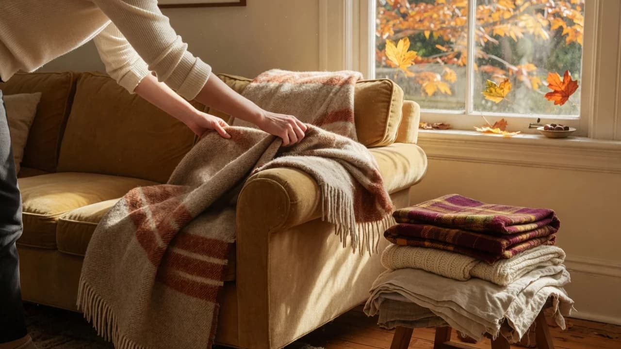 Autumn Textile Swaps: Cozy Up Without Buying New Throws