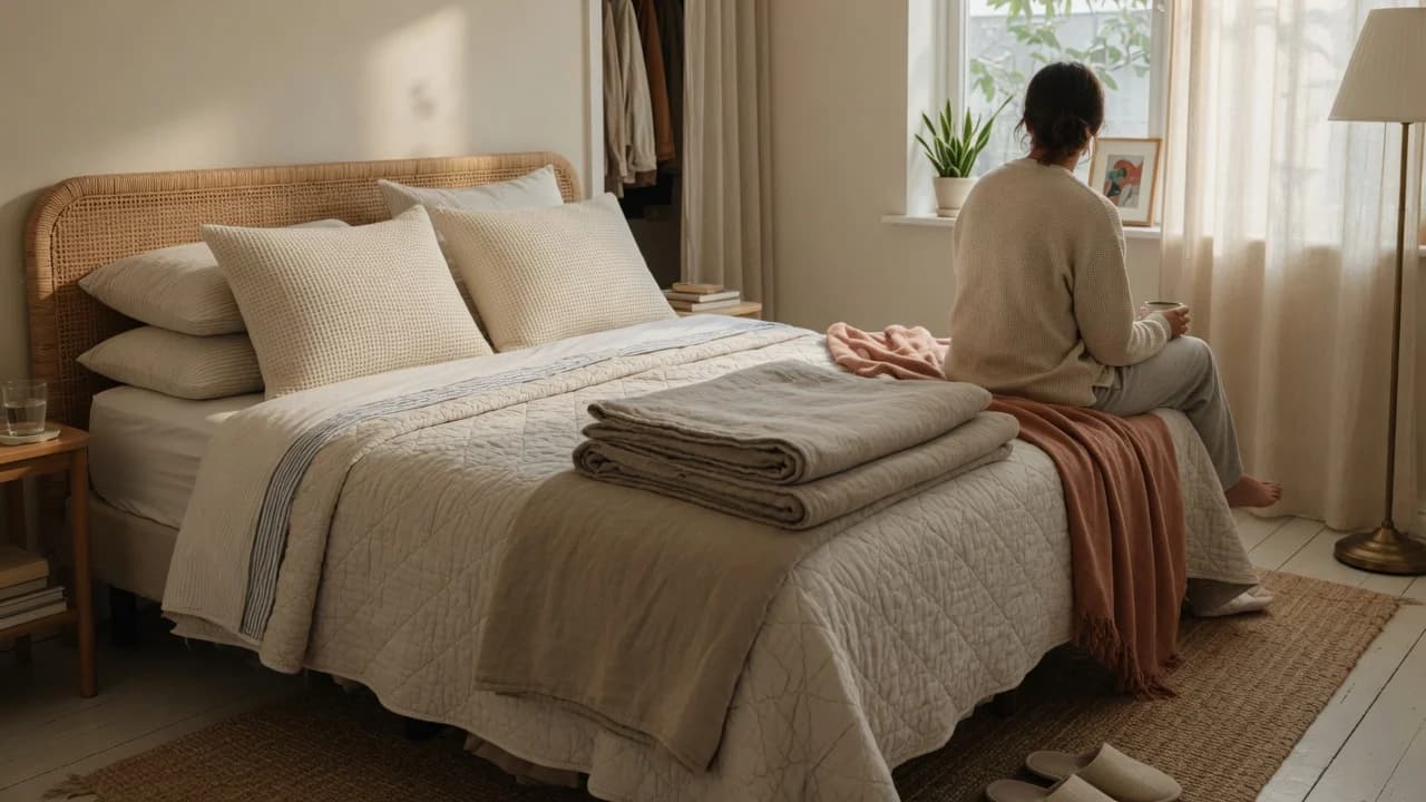 How to Build a Layered Bedding Look on a First-Apartment Budget