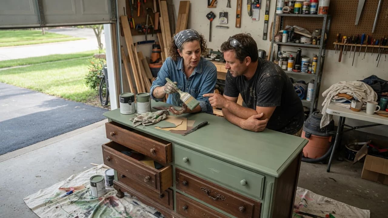 Chalk Paint vs. Regular Paint for a Thrifted Wood Dresser