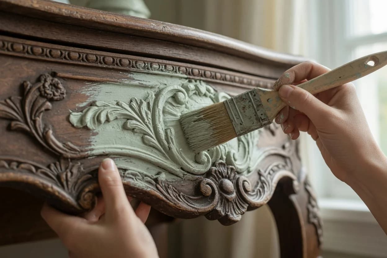 Chalk Paint vs. Regular Paint for a Thrifted Wood Dresser