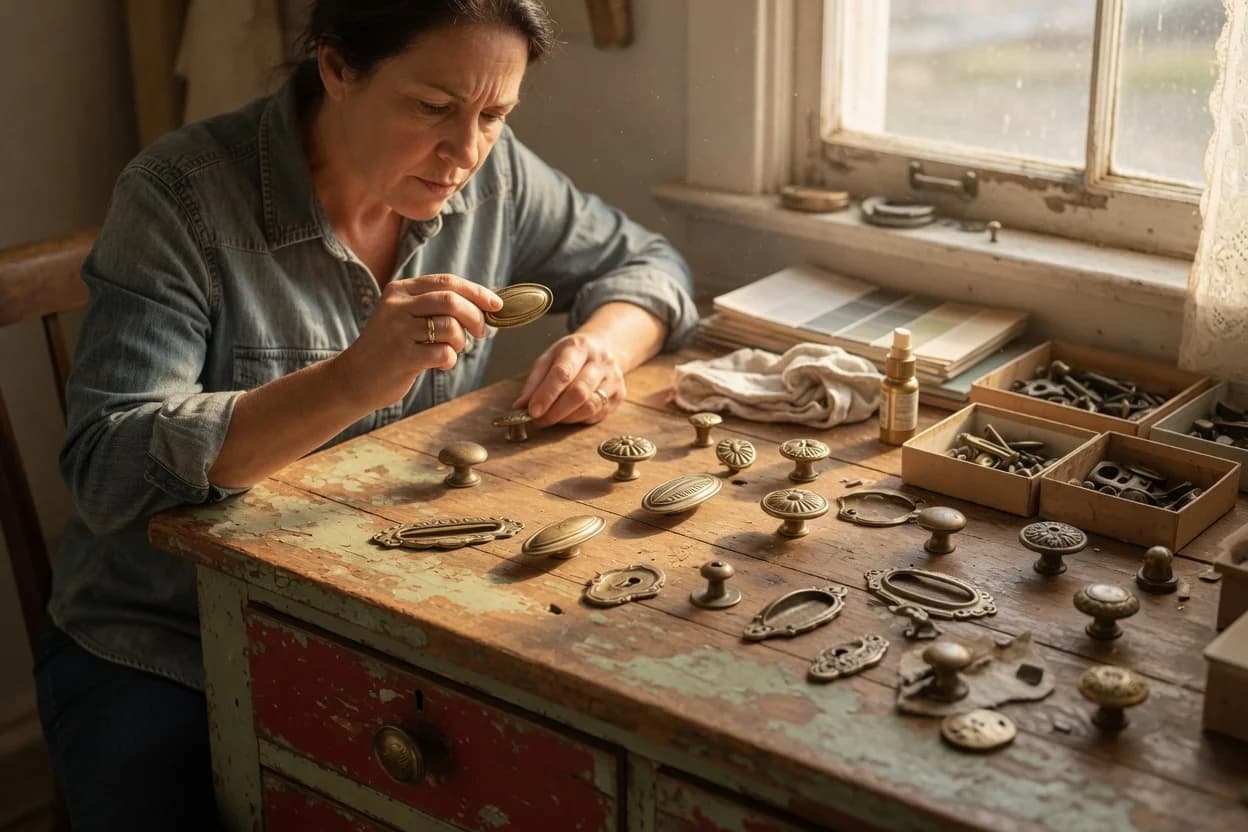Swapping Hardware to Modernize a Thrift-Store Furniture Piece