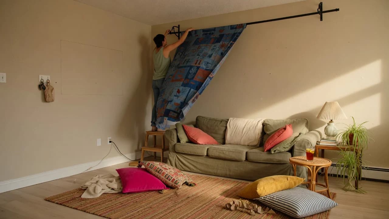 How to Add Color to a Rental Without Painting the Walls