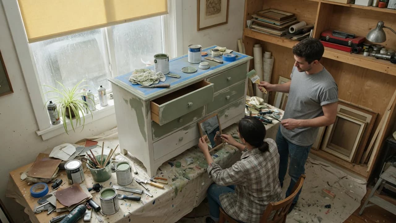 Sanding vs. Bonding Primer: What Actually Works on Glossy Thrift-Store Furniture