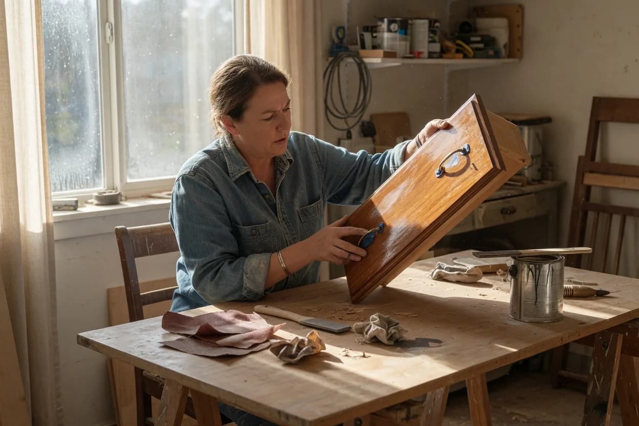 Sanding vs. Bonding Primer: What Actually Works on Glossy Thrift-Store Furniture