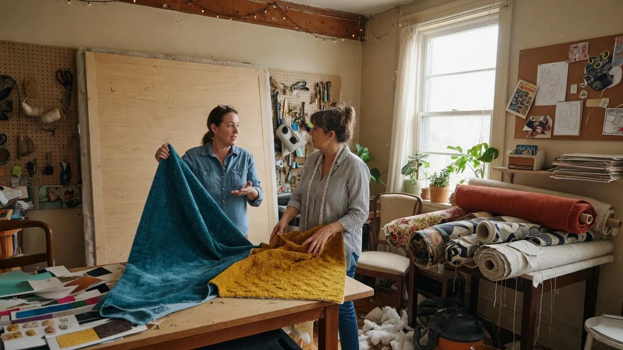 Building a Leaning Upholstered Headboard That Actually Stays Put