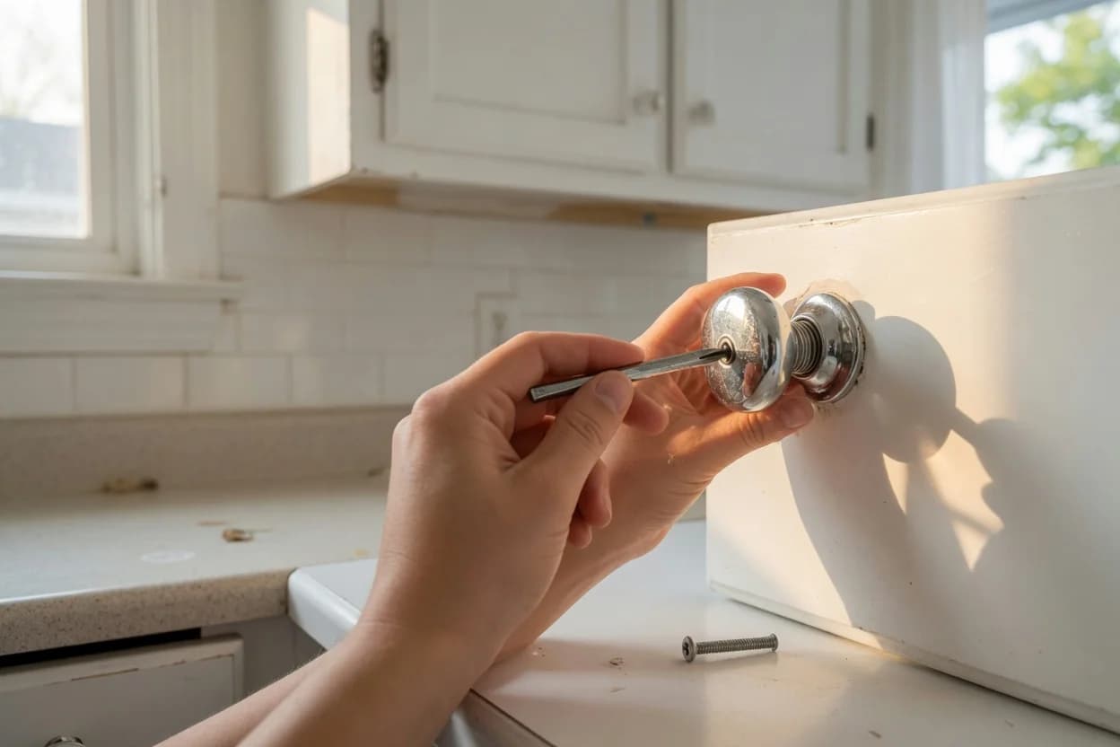 Warm Up a Builder-Grade White Kitchen: Renter's Guide