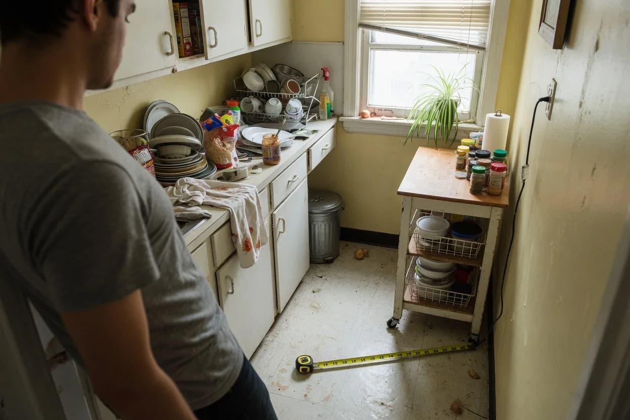Is a Freestanding Kitchen Cart Worth It in a Cramped Rental?
