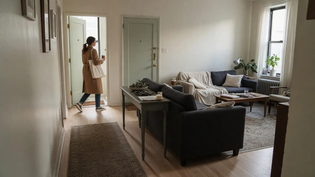 Arranging a Living Room When the Front Door Opens Right Into It