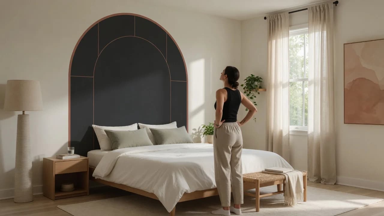 Do Peel-and-Stick Headboard Decals Look Convincing in a Grown-Up Bedroom?