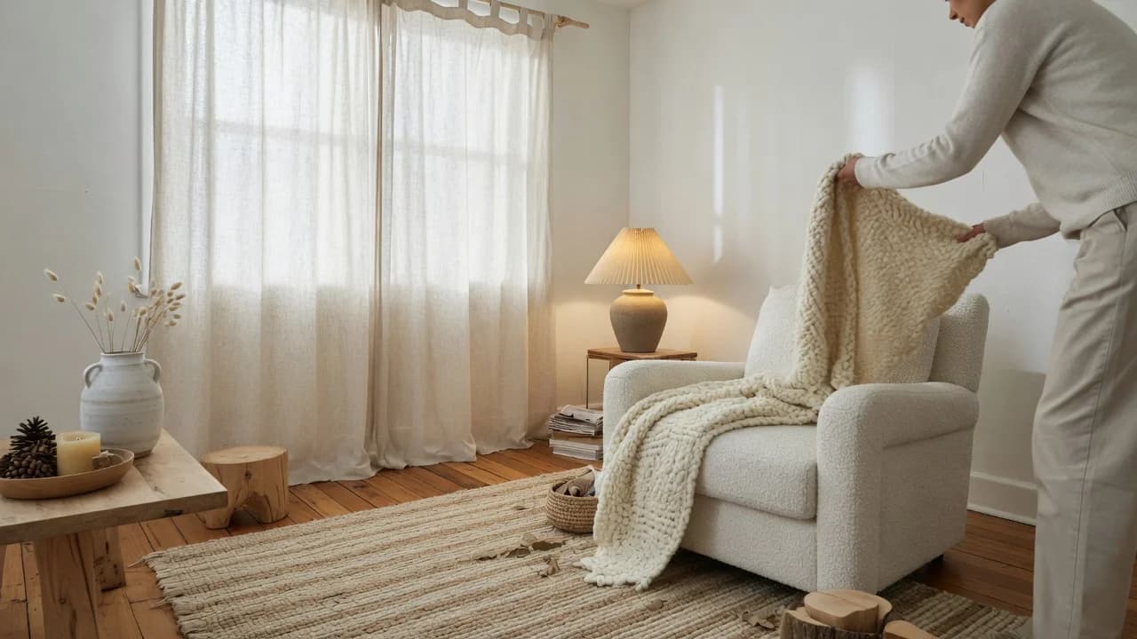 How to Add Texture to an All-White Room So It Feels Cozy