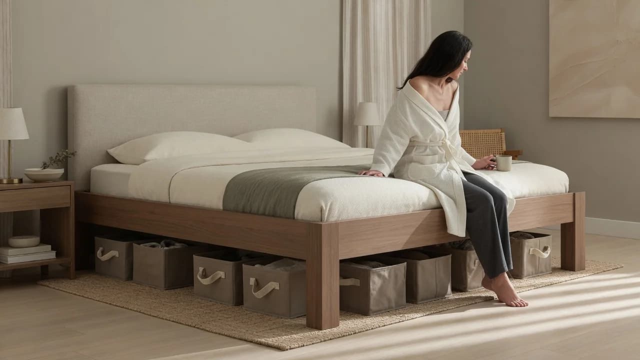 How to Raise a Bed for Storage Without a Dorm-Room Look