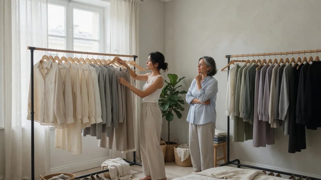 How to Style an Open Clothing Rack So It Looks Intentional