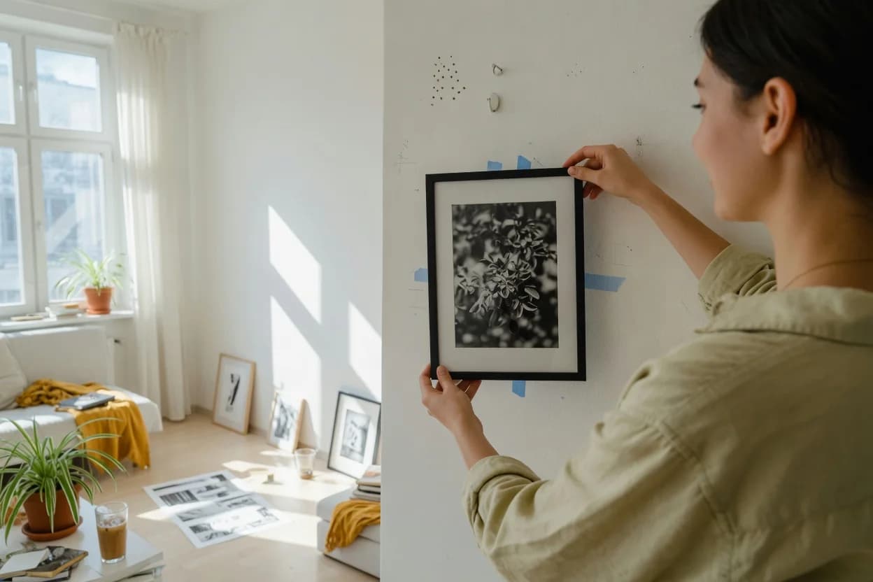 How to Hang a Gallery Wall Without Nails (Lease-Safe)