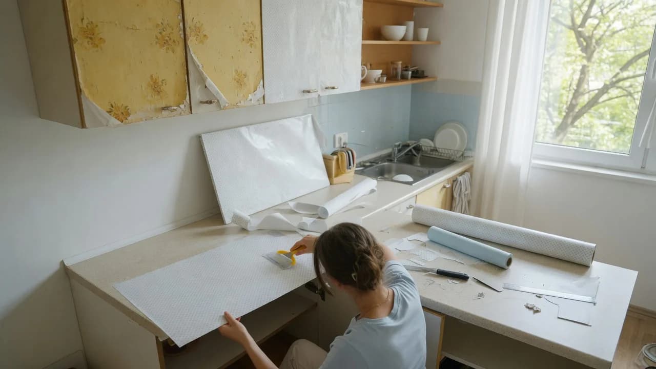 Contact Paper on Rental Cabinets Without Losing Your Deposit
