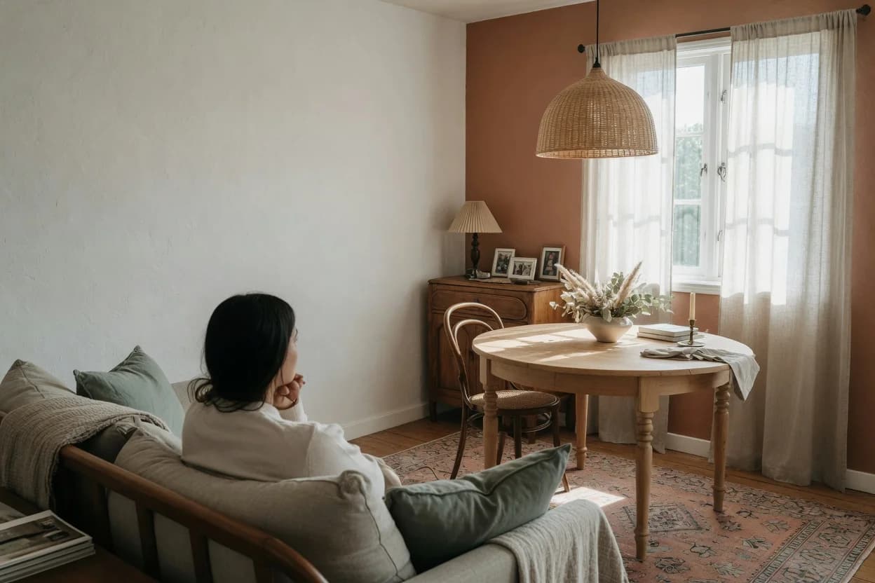 Styling a Dining Table That Shares the Corner of a Living Room