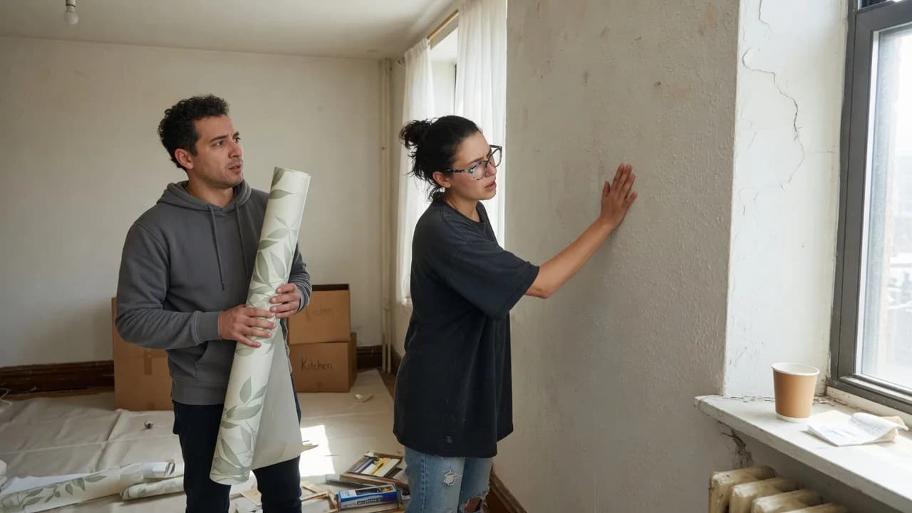 Does Peel-and-Stick Wallpaper Stay Up on Textured Rental Walls?
